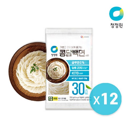 [청정원] 콩담백면 사리150g x 12개, 150g