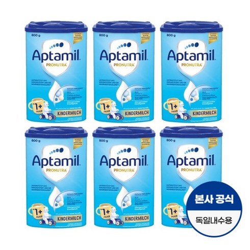 압타밀 킨더밀쉬 1단계 800g x 6통 세트, 6개