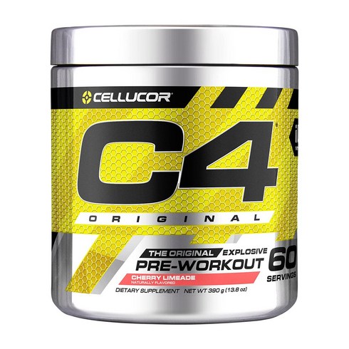 Cellucor C4 부스터 오리지널 헬스 프리워크아웃 체리 라임에이드 60 서빙 390 g, 1개, 390g