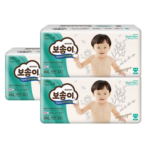 보솜이 리얼코튼 오가니크 팬티 남아용, 점보형(2XL), 96매