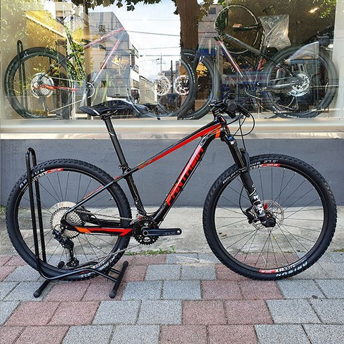 2021 엘파마 판타시아 S7 SLX 24단 MTB 자전거 99% 조립, 440, 블랙레드
