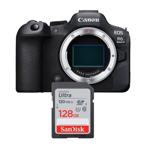 캐논 EOS R6 Mark II 미러리스 카메라 메모리카드 샌디스크 울트라SD 128GB