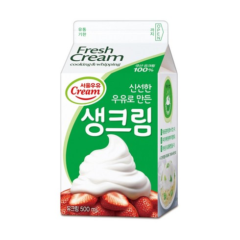 우유생크림 - 서울우유 생크림 500ml, 1개