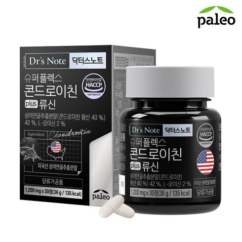 D_팔레오 닥터스노트 콘드로이친 plus 류신 12박스 - 팔레오 닥터스노트 콘드로이친 류신 (1 200mg x 30정) x 1개, 36g, 4개