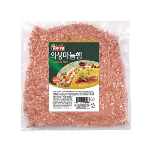 쵸핑햄 - 롯데 스모크햄 쵸핑 5mm 1kg, 1개