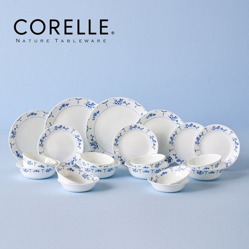  CORELLE 프리티플로라 6인조 홈세트 풀패키지  - 코렐 신상품 접시 공기 대접 그릇 홈세트, 코렐 클래식 플로라 4인 20P, 1개