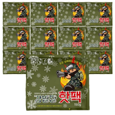 탑피아 대용량 강병장 핫팩 150g, 10개