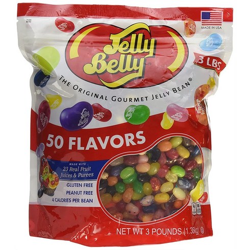 젤리벨리 50가지 맛 젤리 빈 1.36kg Jelly Belly Beans, 1개