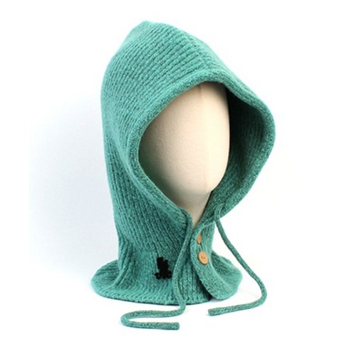 UNIVERSAL CHEMISTRY Wool Knit Green Open Balaclava 바라클라바, NONE