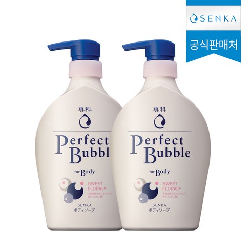 센카 퍼펙트 버블 포 바디 스위트 플로럴 N, 500ml, 2개