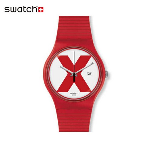 엑스레이티드 - 공식 스토어 Swatch 스와치 XX-RATED RED 더블 엑스레이티드 레드 SUOR400Originals(오리지널스) New Gent(뉴전트) (소재) 벨트: 실