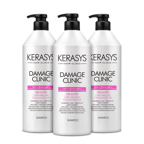 케라시스 데미지 클리닉 샴푸, 750ml, 3개