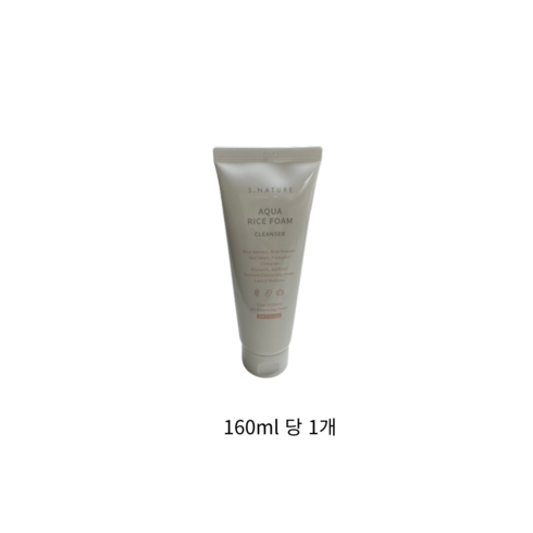 에스네이처 아쿠아 라이스 약산성 클렌징폼, 480ml, 1개