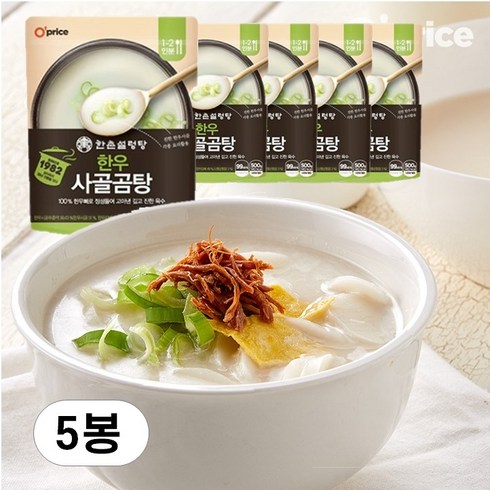 오프라이스 한촌설렁탕 한우사골곰탕, 10개, 500g