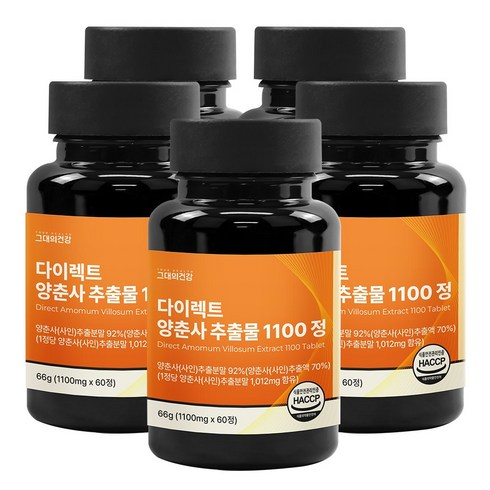 그대의건강 다이렉트 양춘사 추출물 1100 정, 5개, 60정