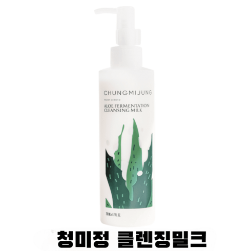 청미정 클렌징밀크 알로에 발효 200ml X 1개 약산성클렌저 순한세정제, 청미정 알로에 발효 클렌징 밀크 200ml