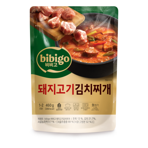 비비고 돼지고기김치찌개, 460g, 18개