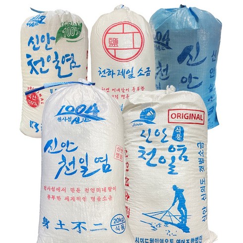 소금 - 신안 천일염 명품 굵은 소금, 20kg, 1개