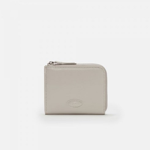 로서울 Oval button wallet Wrinkled ivory 194602