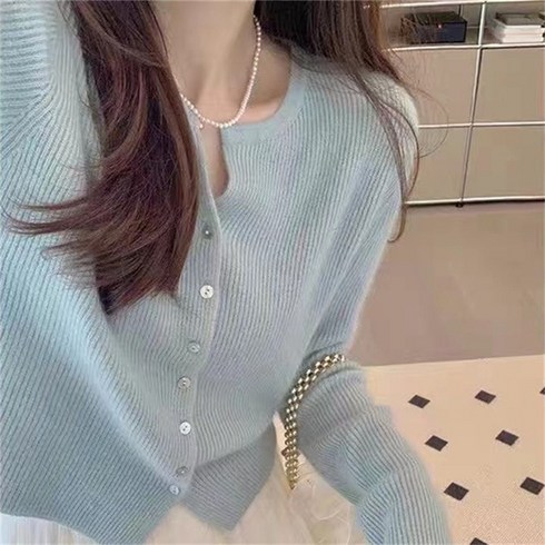 팬더유 크루넥 가디건