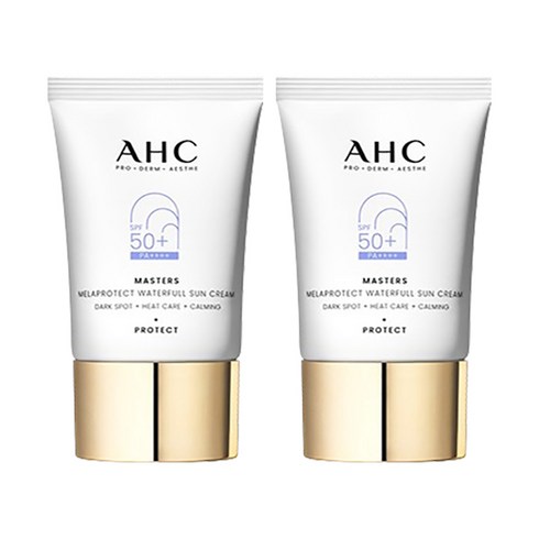 기타 (뷰티) AHC 마스터즈 멜라 프로텍트 워터풀 선크림 40ml x2 /박세리 선크림/미백/주름개선, 단품, 단품