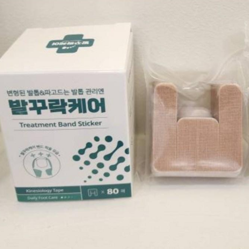 발꾸락케어 80매 발톱무좀 내성발톱관리 테이프, 1개