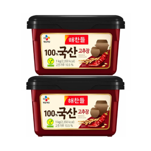 해찬들국산고추장 - 해찬들 100% 국산 고추장 500g, 2개, 1kg