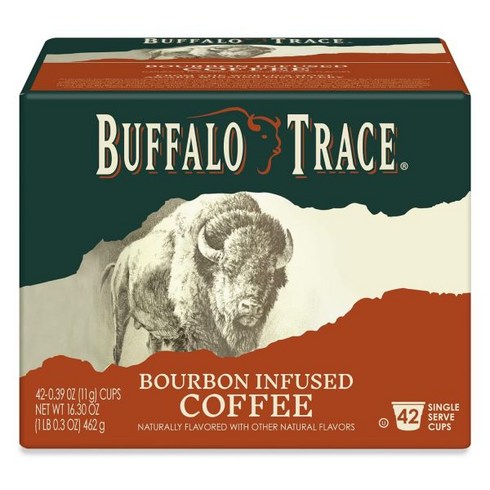 Buffalo Trace 천연 버번 커피 향 1인용 컵 42개