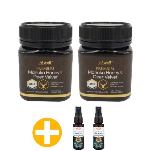 하이웰 뉴질랜드 녹용꿀 마누카 꿀 UMF17 250g 2개 마누카허니 메틸글리옥살 MGO, 단품