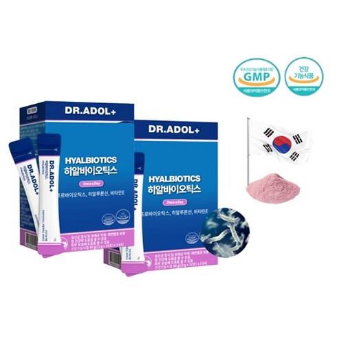 감탄 닥터아돌 여성질유산균 히알바이오틱스 피부H, 90g, 2개