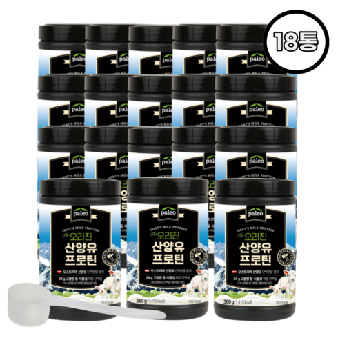 오리진 팔레오 산양유 프로틴 단백질 박군 초유 360g, 18개
