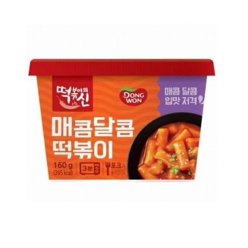 컵떡볶이 - 동원 떡볶이의신 매콤달콤 컵떡볶이, 160g, 6개