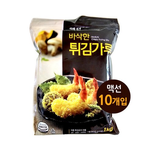 맥선 튀김가루 1kg X 10개입 (1박스), 10개