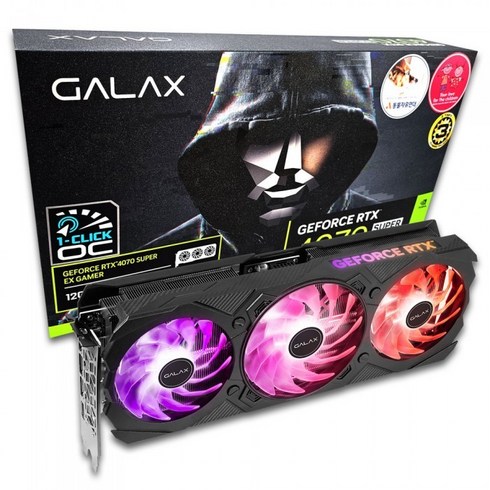 갤럭시4070super - 갤럭시 GALAX 지포스 RTX 4070 SUPER EX GAMER BLACK OC D6X 12GB