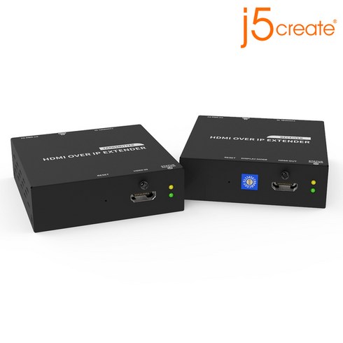 j5Create JVAE52 HDMI OVER IP 리피터기 월마운트 지원