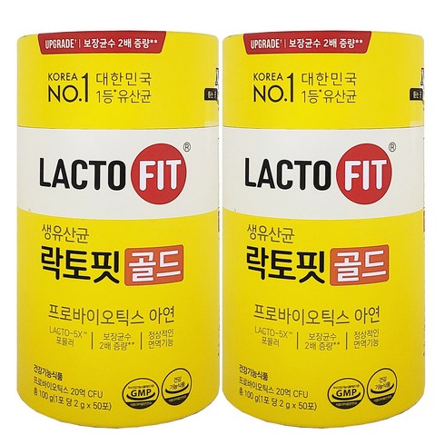 유산균 - 종근당건강 락토핏 생유산균 골드, 100g, 2개