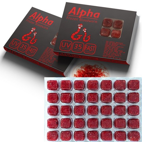 알파냉짱 1박스 (10판) / 냉짱 냉동장구벌레 히카리 디코, 알파냉짱 1박스 (10판) 냉동장구벌레 히카리 디코