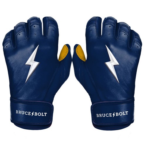 브루스볼트 프리미엄 프로 숏 커프 배팅 글러브 장갑 네이비 BRUCE BOLT PREMIUM PRO Short Cuff Batting Gloves NAVY