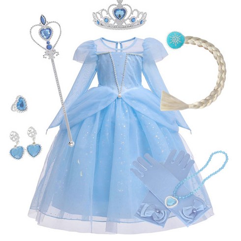 2023년 가성비 최고 신데렐라핏양말 - 진주 신데렐라 공주드레스 크리스마스 선물 할로윈의상 코스튬 (악세사리 별도구매)