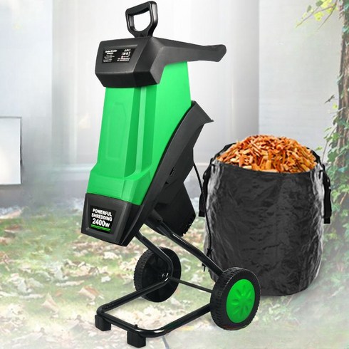 나무분쇄기 나뭇가지 잔가지파쇄기 목재 고성능 농기계 파쇄기 분쇄기 나무 2400w, B. 2400W 분쇄기 + 10미터 라인