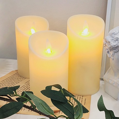 LED 촛불 흔들리는 건전지 전자초 캔들 소+중+대 크리스마스 홈파티 장식 오브제 인테리어 소품