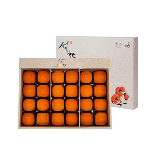 청도명가 반건시 24개 - 설감 청도 왕반건시 선물세트B 50~60g 24개