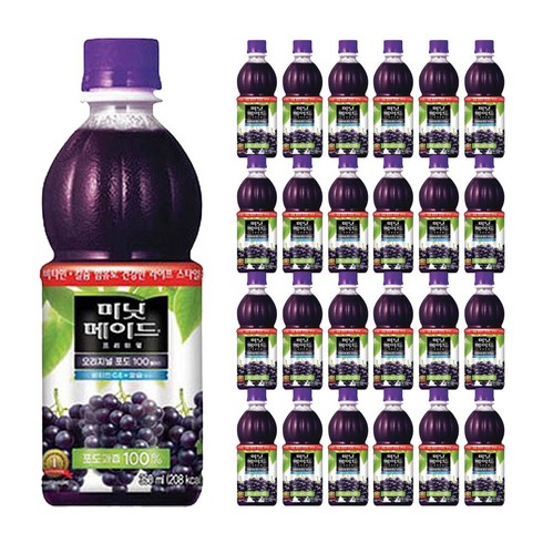 베스트식품 코카 미닛메이드 포도 350ml 24개