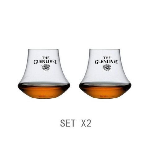 글렌리벳 - GLENLIVET 글렌리벳 전용잔 위스키잔 글라스 2p, 2개