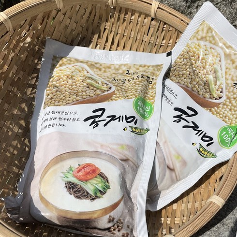 콩게미 크림콩물 국내산 콩 100% 450ml 5팩 콩물 콩국, 5개