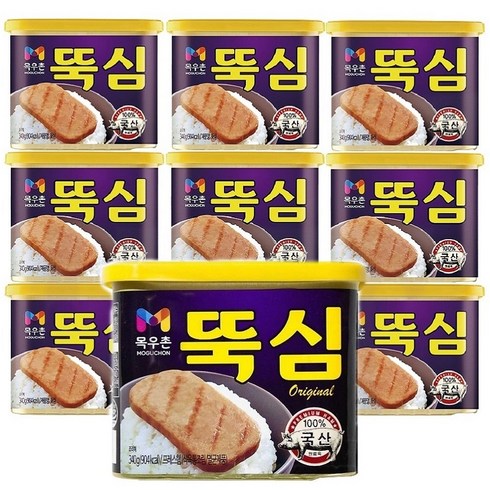 목우촌 뚝심 오리지널 340g 10개 국산햄