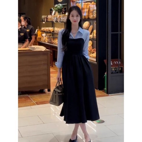 세번째 결혼 104회 옷 패션 오승아 정다정 블랙 블루 셔츠 원피스
