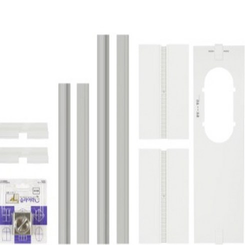 LG전자 이동식 에어컨 설치판 세트(소형창) (2023년형) AET74011407, 1개