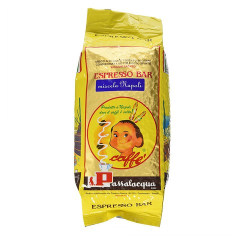 PASSALACQUA Napoli Blend Coffee Beans 파싸라쿠아 나폴리 블렌드 커피 빈 1000g, 1kg, 1개