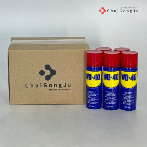 더블유코리아9월호 - 철공자 WD-40 78ml 방청 윤활제 WD40 방청제 더블유디 녹방지제, 5세트